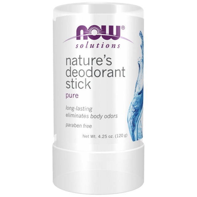 Nature's Deodorant Stick | Stone - 99 грама  NOW Foods - Nutra Best Bulgaria