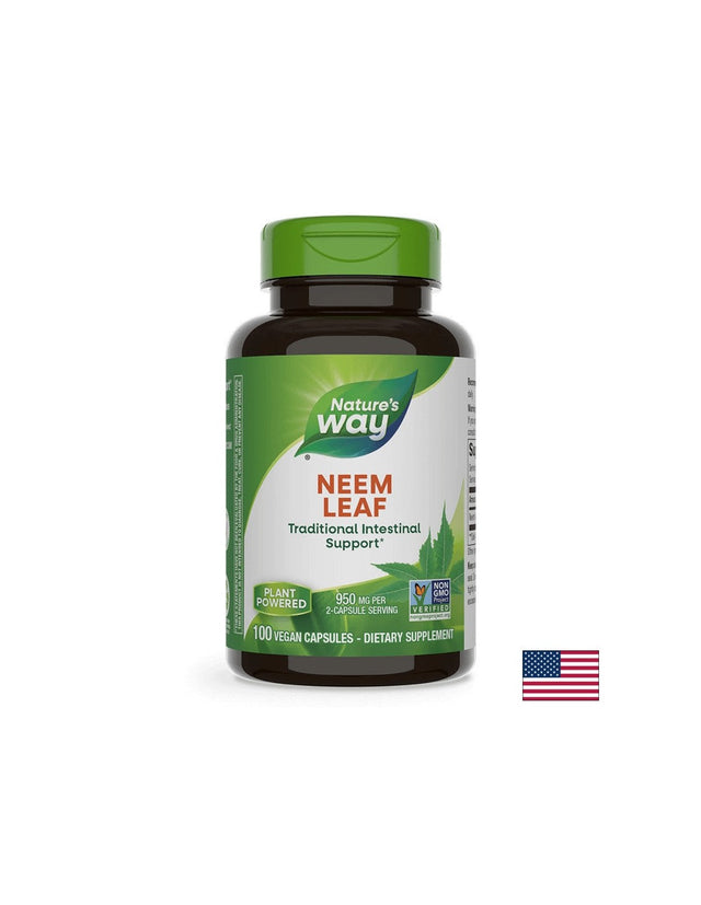 Neem Leaf 475 mg - 100 капсули  Nature’s Way - Nutra Best Bulgaria