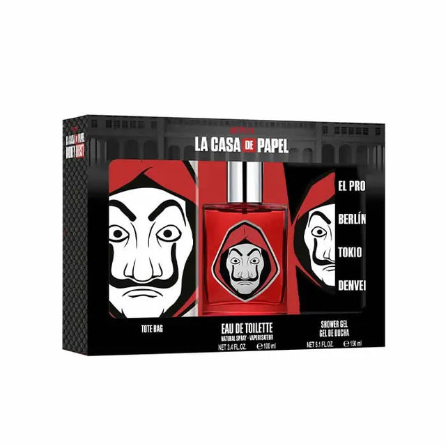 Netflix La Casa De Papel Eau De Toilette Spray 100ml Set 3 Pieces - Nutra Best