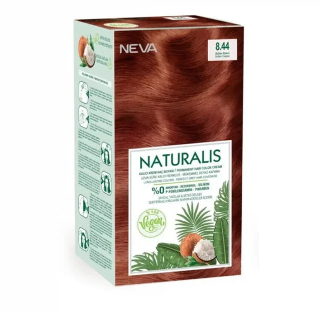 Neva, Naturalis, Permanent Hair Dye, 8.44 Dark Copper, 150 ml  Neva - Nutra Best Bulgaria