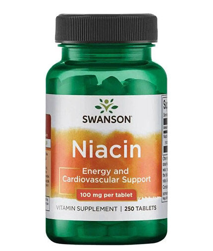 Niacin 100 mg - 250 Таблетки  Swanson - Nutra Best Bulgaria