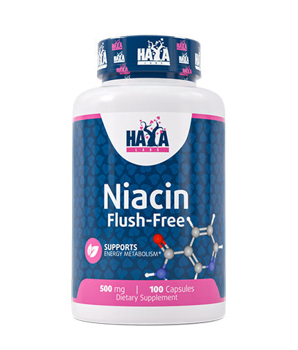 Niacin / Flush-Free / 500 mg / 100 Caps  HAYA LABS - Nutra Best Bulgaria
