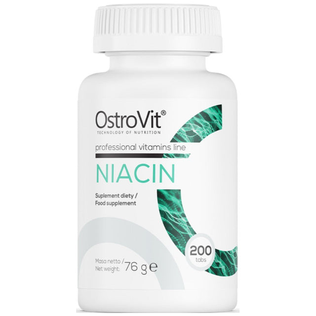Niacin / Vitamin B3 200 Таблетки  OstroVit - Nutra Best Bulgaria