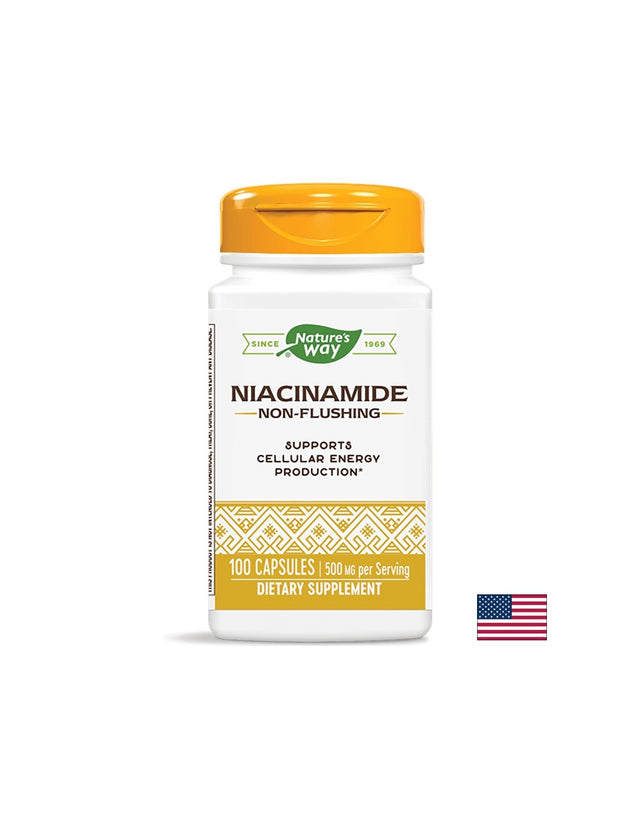Niacinamide 500 mg - 100 капсули  Nature’s Way - Nutra Best Bulgaria