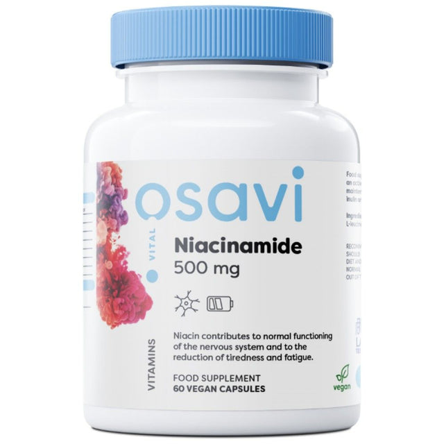 Niacinamide 500 mg - 60 капсули  Osavi - Nutra Best Bulgaria