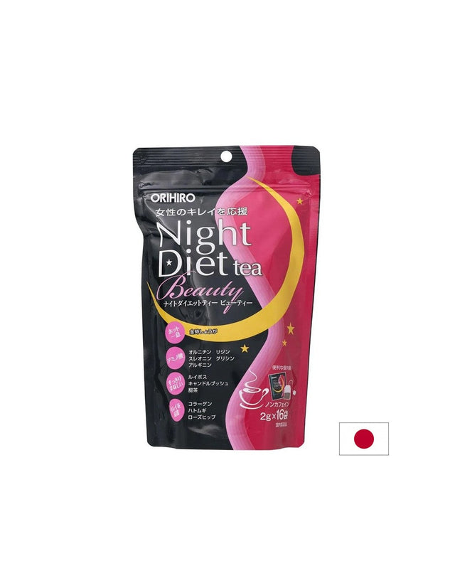 Night diet tea beauty / Вечерен чай за поддържане на теглото и красотата, 16 филтърни пакетчета  Orihiro - Nutra Best Bulgaria