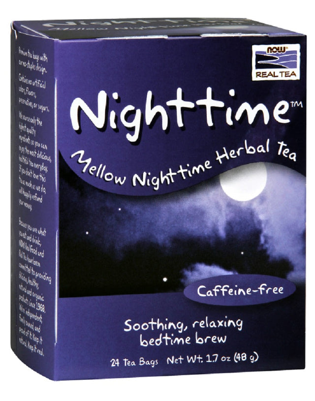 Nighttime™ Tea - 24 Пакетчета  NOW Foods - Nutra Best Bulgaria