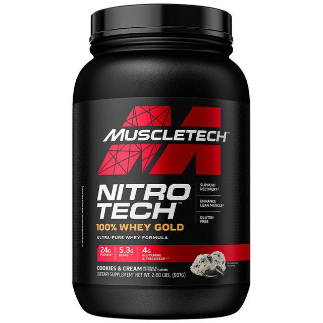 Nitro Tech / Whey Gold - 1020 грама  MuscleTech - Nutra Best Bulgaria
