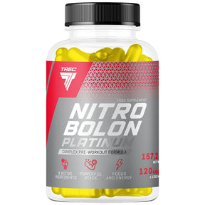 Nitrobolon Platinum Caps | Complete Pre-Workout Formula - 120 капсули  Trec Nutrition - Nutra Best Bulgaria