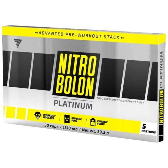 Nitrobolon Platinum Caps | Complete Pre-Workout Formula - 30 капсули  Trec Nutrition - Nutra Best Bulgaria