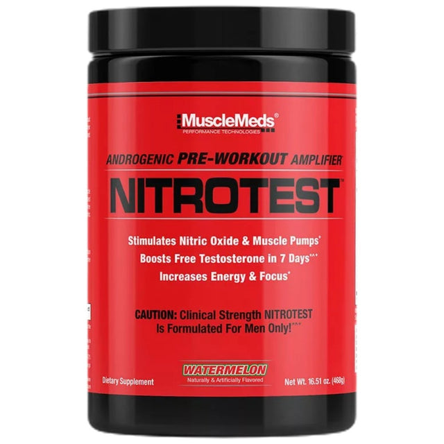 Nitrotest | Androgenic Pre-Workout 468 грама  Muscle Meds - Nutra Best Bulgaria