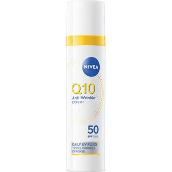 Nivea - Q10 Anti-Wrinkle Expert Daily UV Fluid SPF 50 - Denní pleťový fluid - 40ml  Nivea - Nutra Best Bulgaria