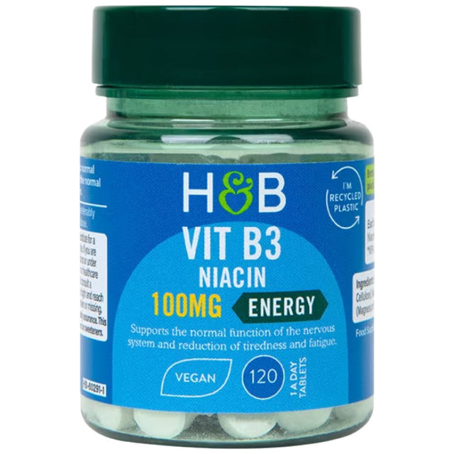 Non-Flush Niacin 100 mg - 100 Таблетки  Holland & Barrett - Nutra Best Bulgaria
