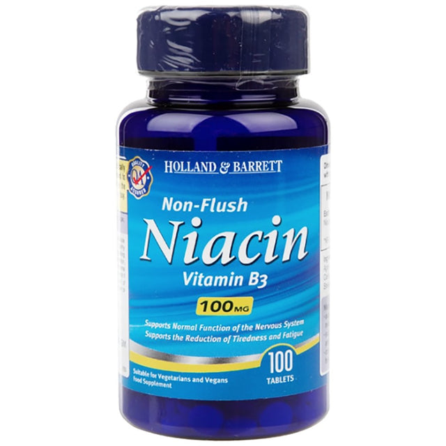 Non-Flush Niacin 100 mg - 100 Таблетки  Holland and Barrett - Nutra Best Bulgaria