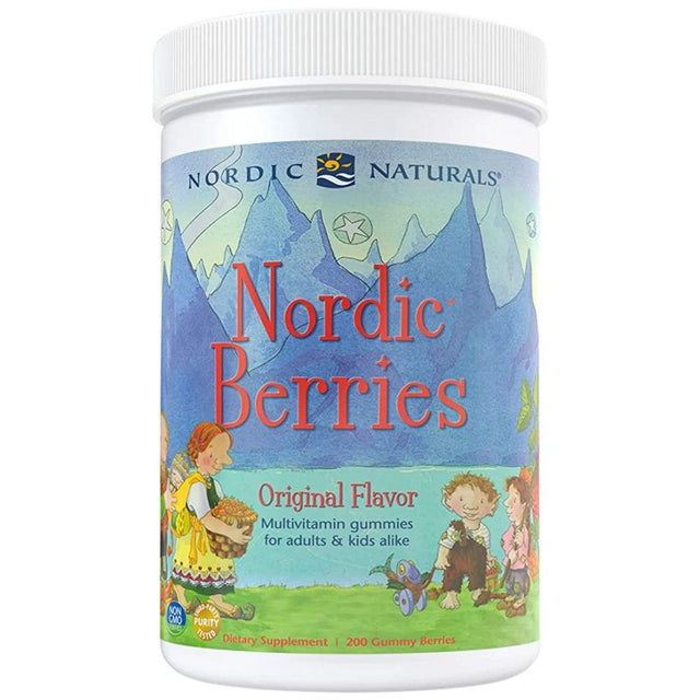 Nordic Berries Multivitamin - 200 желирани бонбони  Nordic Naturals - Nutra Best Bulgaria