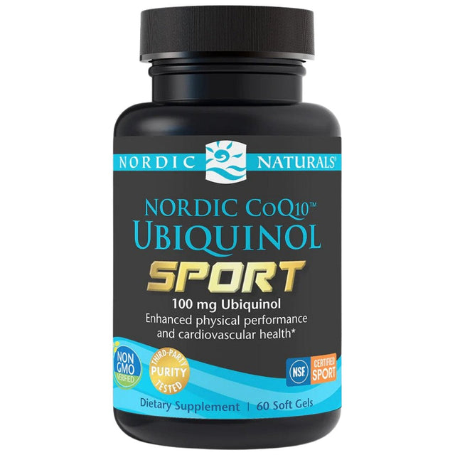 Nordic CoQ10 Ubiquinol Sport 100 mg - 60 Гел капсули  Nordic Naturals - Nutra Best Bulgaria