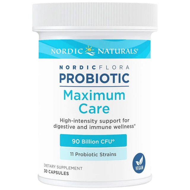 Nordic Flora Probiotic Maximum Care |  90 Billion Active Cells - 30 капсули  Nordic Naturals - Nutra Best Bulgaria