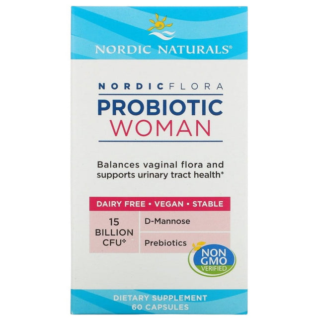 Nordic Flora Probiotic Woman | 15 Billion Active Cells - 60 капсули  Nordic Naturals - Nutra Best Bulgaria