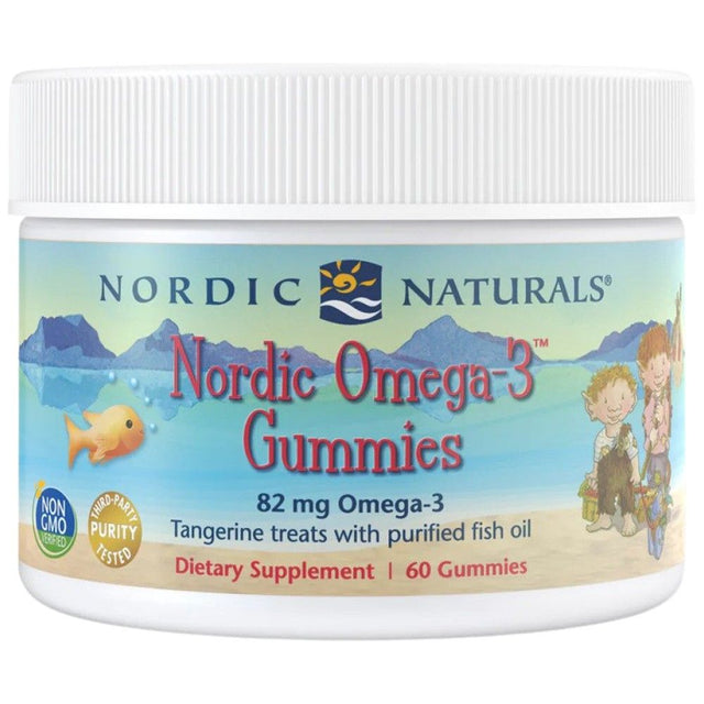 Nordic Omega-3 Gummies 82 mg - 60 желирани бонбони  Nordic Naturals - Nutra Best Bulgaria