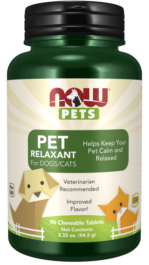 Now Pets - Pet Relaxant - 90 Chewable Tablets  NOW Foods - Nutra Best Bulgaria