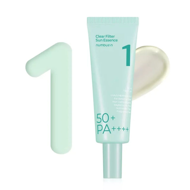 Numbuzin - No.1 Clear Filter Sun Essence SPF 50+ PA ++++ - 50ml  Numbuzin - Nutra Best Bulgaria