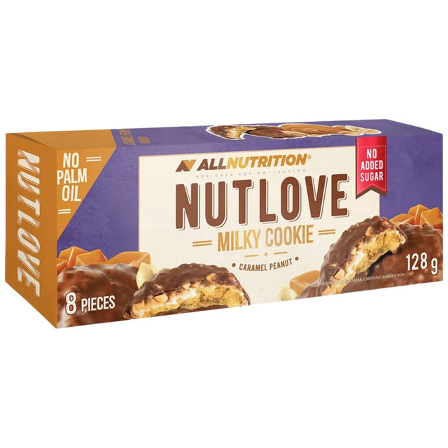 NutLove Milky Cookie | Caramel & Peanut - 128 грама  AllNutrition - Nutra Best Bulgaria