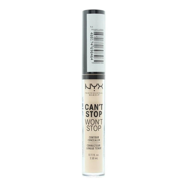 Nyx, Can't Stop Won't Stop, Vegan, Matte, Liquid Concealer, Light Ivory, 3.5 ml  Nyx - Nutra Best Bulgaria