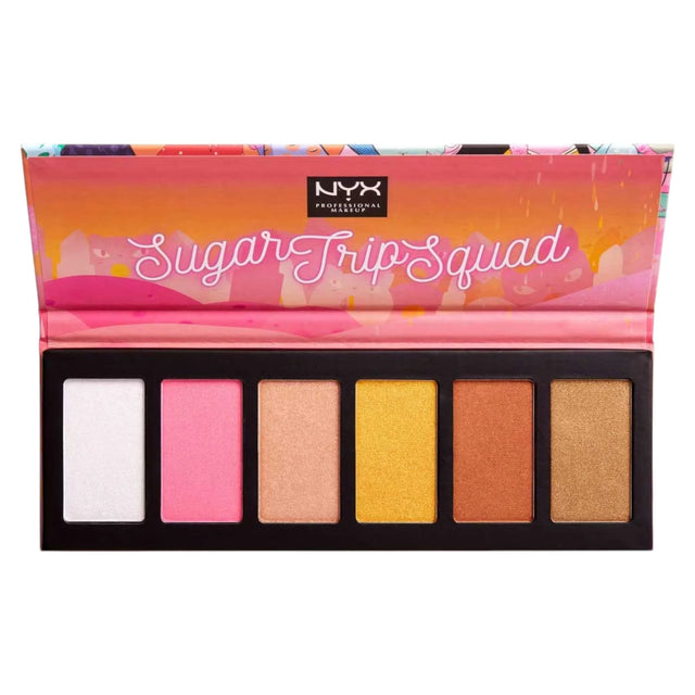Nyx, Sugar Trip Squad, Cruelty-Free, Shimmering, Highlighter Palette, 01, SQUADHP, 30 g  Nyx - Nutra Best Bulgaria