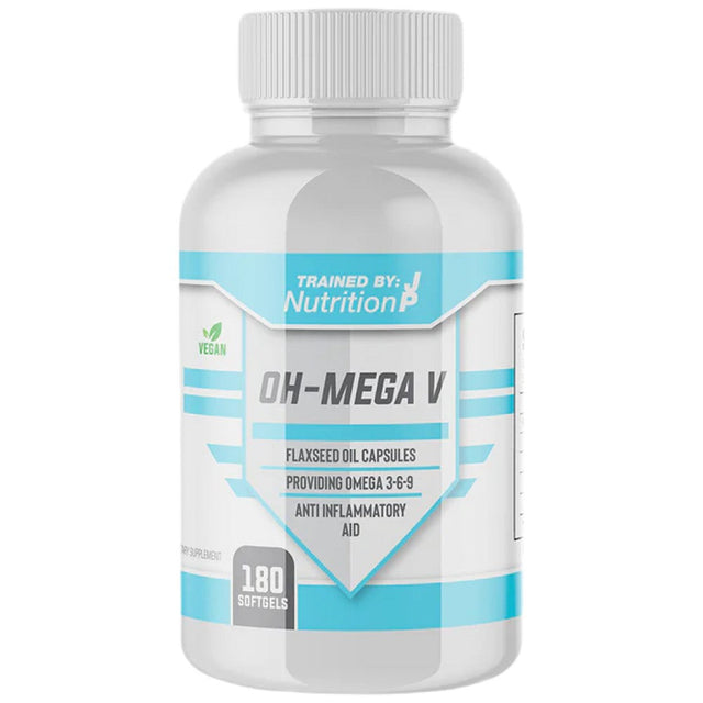 OH-Mega V | Flax Seed Oil 1000 mg - 180 Гел капсули  Trained by JP - Nutra Best Bulgaria