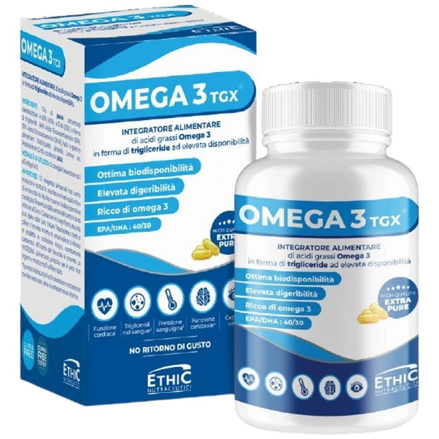 OMEGA 3TGX | with 70% Omega-3 - 60 Гел капсули  EthicSport - Nutra Best Bulgaria