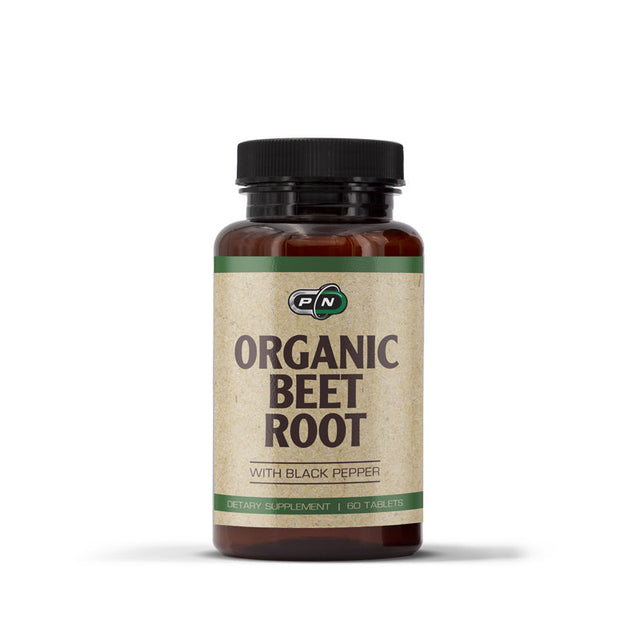 ORGANIC BEET ROOT WITH BLACK PEPPER - 60 Tablets  Pure Nutrition - Nutra Best Bulgaria