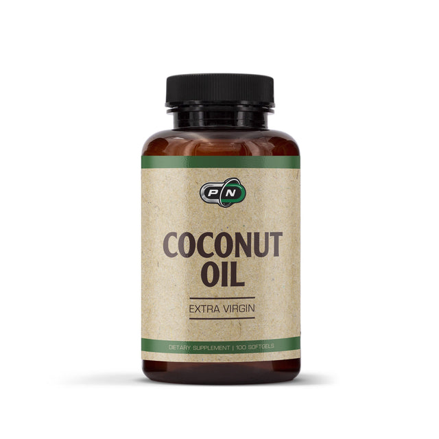 ORGANIC COCONUT OIL 1000 mg - 100 Liquid Capsules  Pure Nutrition - Nutra Best Bulgaria