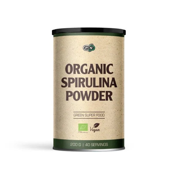 ORGANIC SPIRULINA - 200 g  Pure Nutrition - Nutra Best Bulgaria