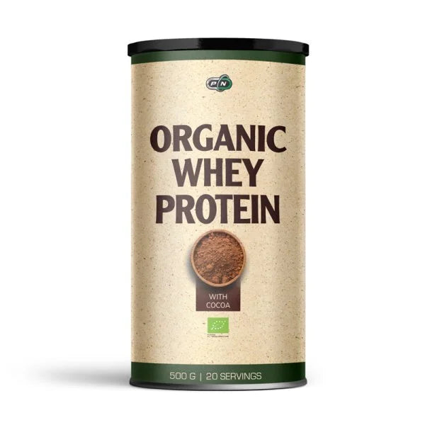 ORGANIC WHEY PROTEIN WITH COCOA - 500 g  Pure Nutrition - Nutra Best Bulgaria