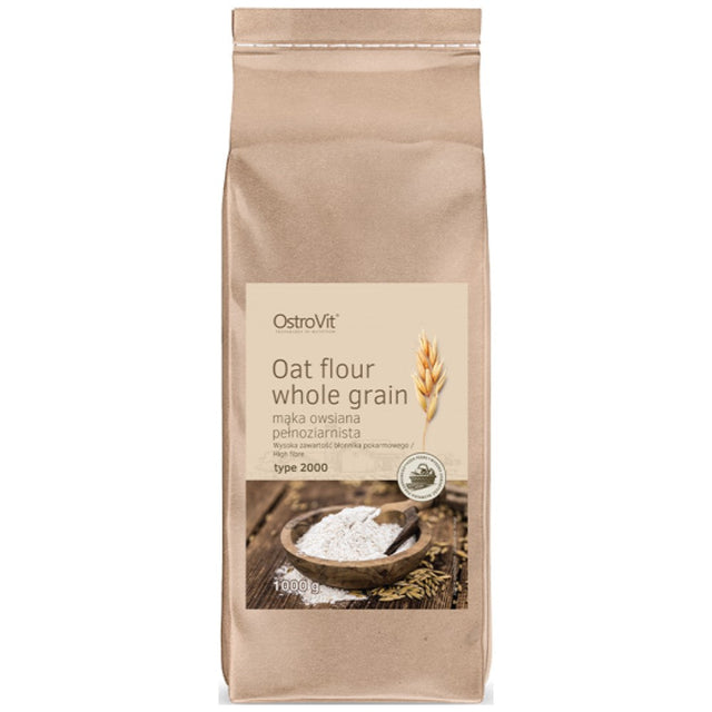 Oat Flour Whole Grain / Пълнозърнесто брашно 1000 грама  OstroVit - Nutra Best Bulgaria