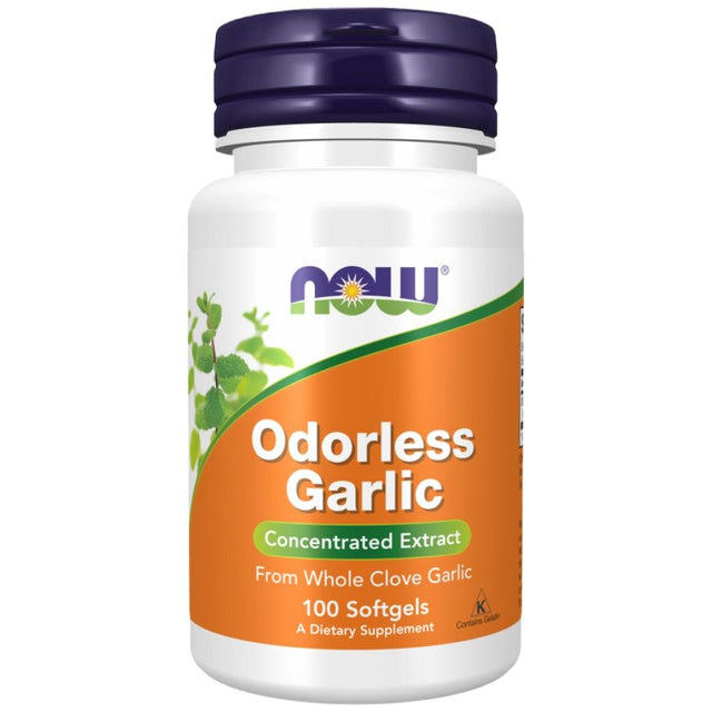Odorless Garlic - 100 Гел капсули  NOW Foods - Nutra Best Bulgaria