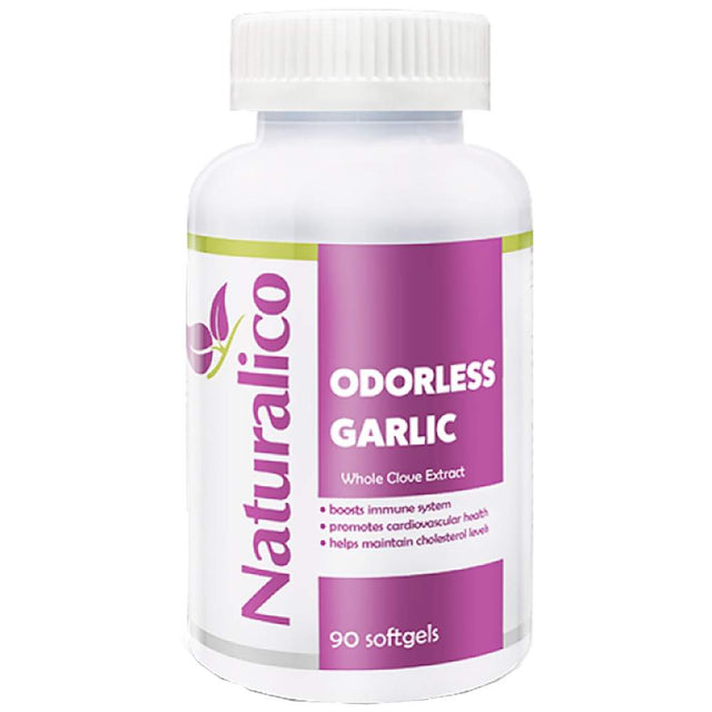 Odorless Garlic - 90 Гел капсули  Naturalico - Nutra Best Bulgaria