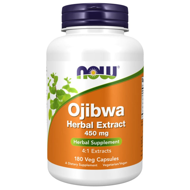 Ojibwa Herbal Extract 450 mg - 180 капсули  NOW Foods - Nutra Best Bulgaria