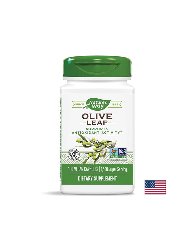 Olive Leaf/ Маслина (лист) 500 mg х 100 капсули Nature’s Way  Nature’s Way - Nutra Best Bulgaria
