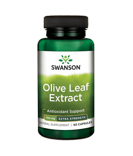 Olive Leaf Extract Super Strength 750 mg - 60 капсули  Swanson - Nutra Best Bulgaria