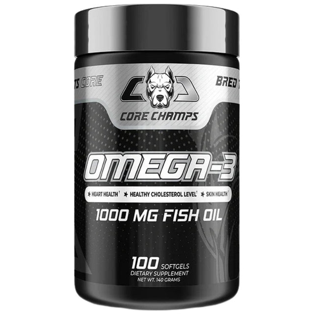 Omega-3 1000 mg - 100 Гел капсули  Core Champs by Kai Greene - Nutra Best Bulgaria