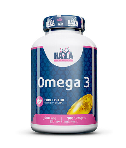 Omega 3 1000mg. / 100 Softgels  Haya Labs - Nutra Best Bulgaria