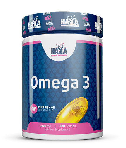 Omega 3 1000mg. / 500 Softgels  Haya Labs - Nutra Best Bulgaria