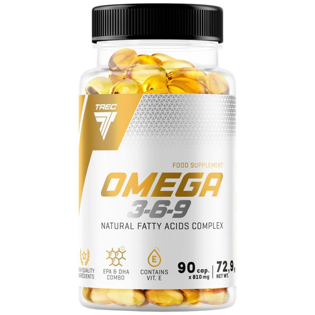 Omega 3-6-9 - 120 Гел капсули  Trec Nutrition - Nutra Best Bulgaria
