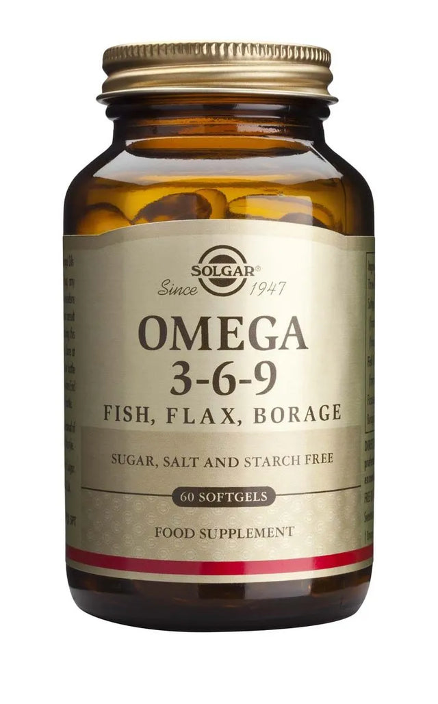 Omega 3-6-9 - 60 Гел капсули  Solgar - Nutra Best Bulgaria