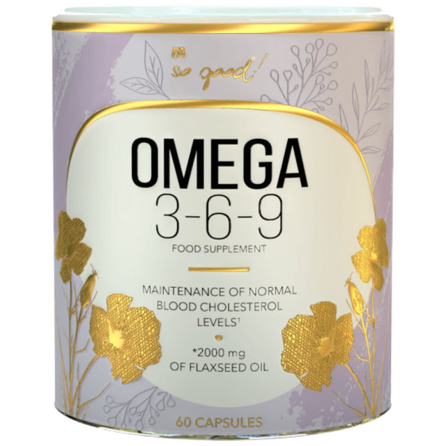 Omega 3-6-9 Flax Oil 1000 mg | So Good! Series - 60 Гел капсули  FA Nutrition - Nutra Best Bulgaria