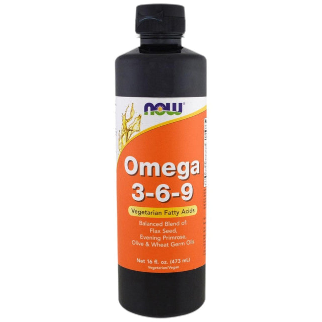 Omega 3-6-9 Liquid - 473 мл  NOW Foods - Nutra Best Bulgaria