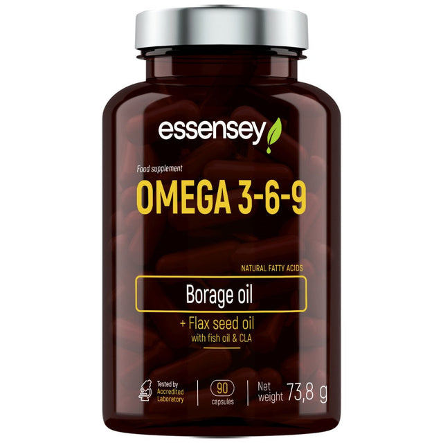 Omega 3-6-9 with Fish Oil - 90 Гел капсули  ESSENSEY - Nutra Best Bulgaria