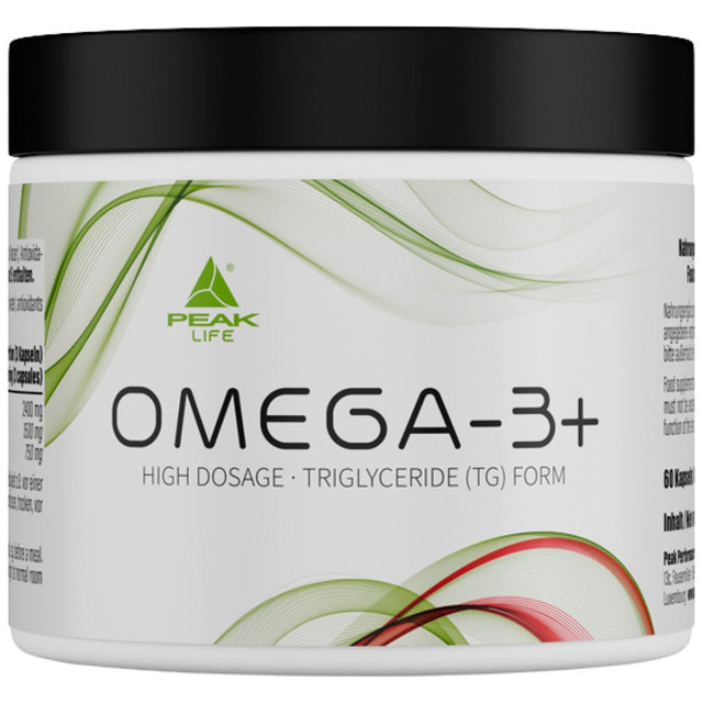 Omega-3+ - 60 Гел капсули  PEAK - Nutra Best Bulgaria