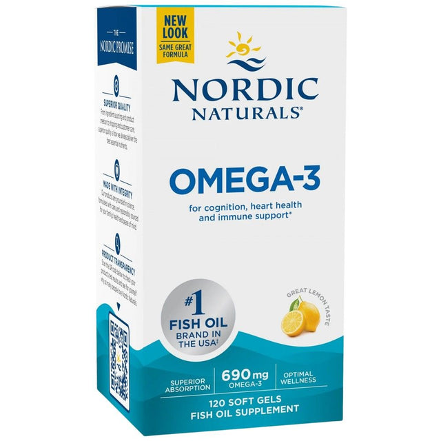 Omega-3 690 mg - 120 Гел капсули  Nordic Naturals - Nutra Best Bulgaria